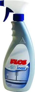 FLOS Inox 475ml — γυαλίζει και καθαρίζει τις ανοξείδωτες επιφάνειες