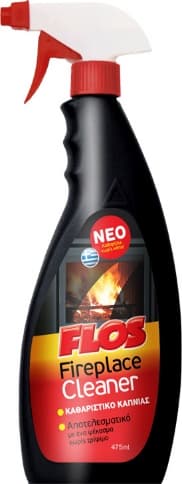 FLOS Fireplace Cleaner — αφαιρεί την καπνιά από τζάκια, σόμπες pellet, BBQ
